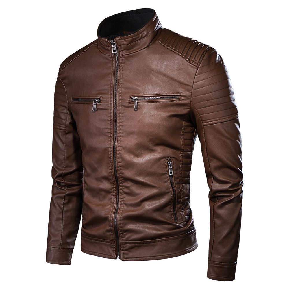 Jaqueta Masculina Vintage em Couro Genuino - Premium Men