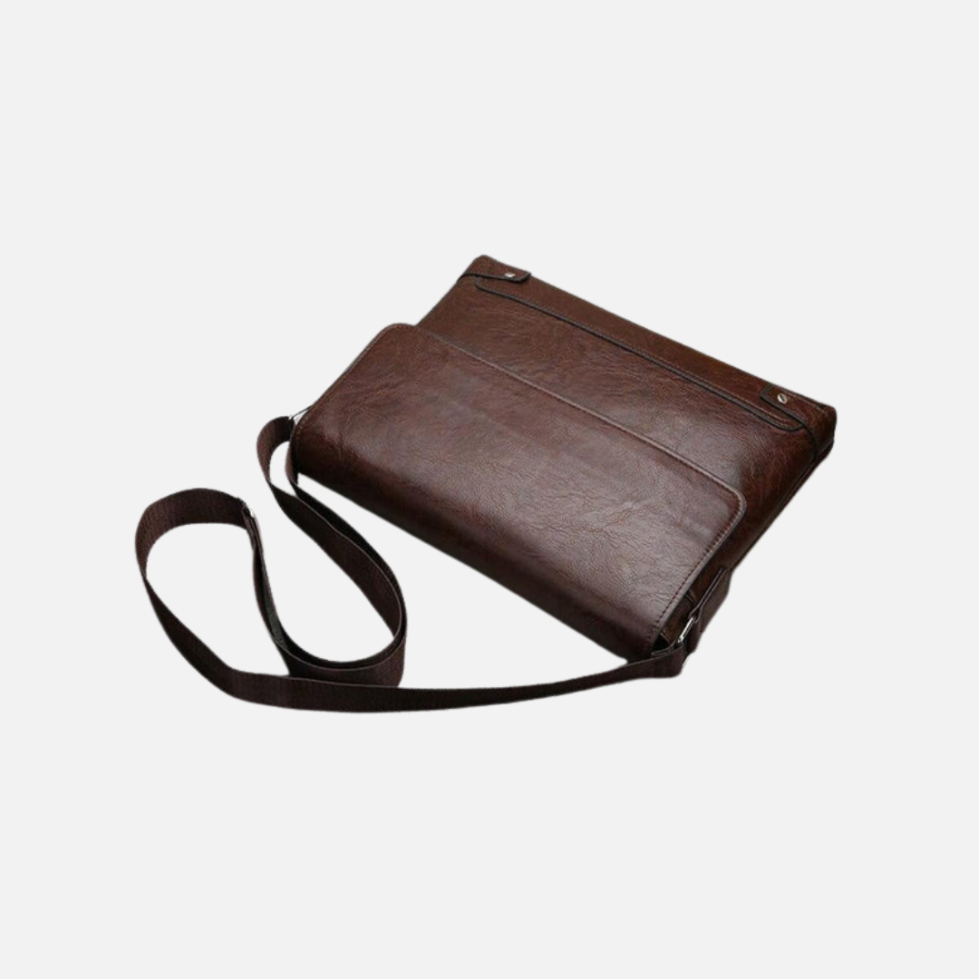 Bolsa de Ombro em Couro Genuino - Business Men