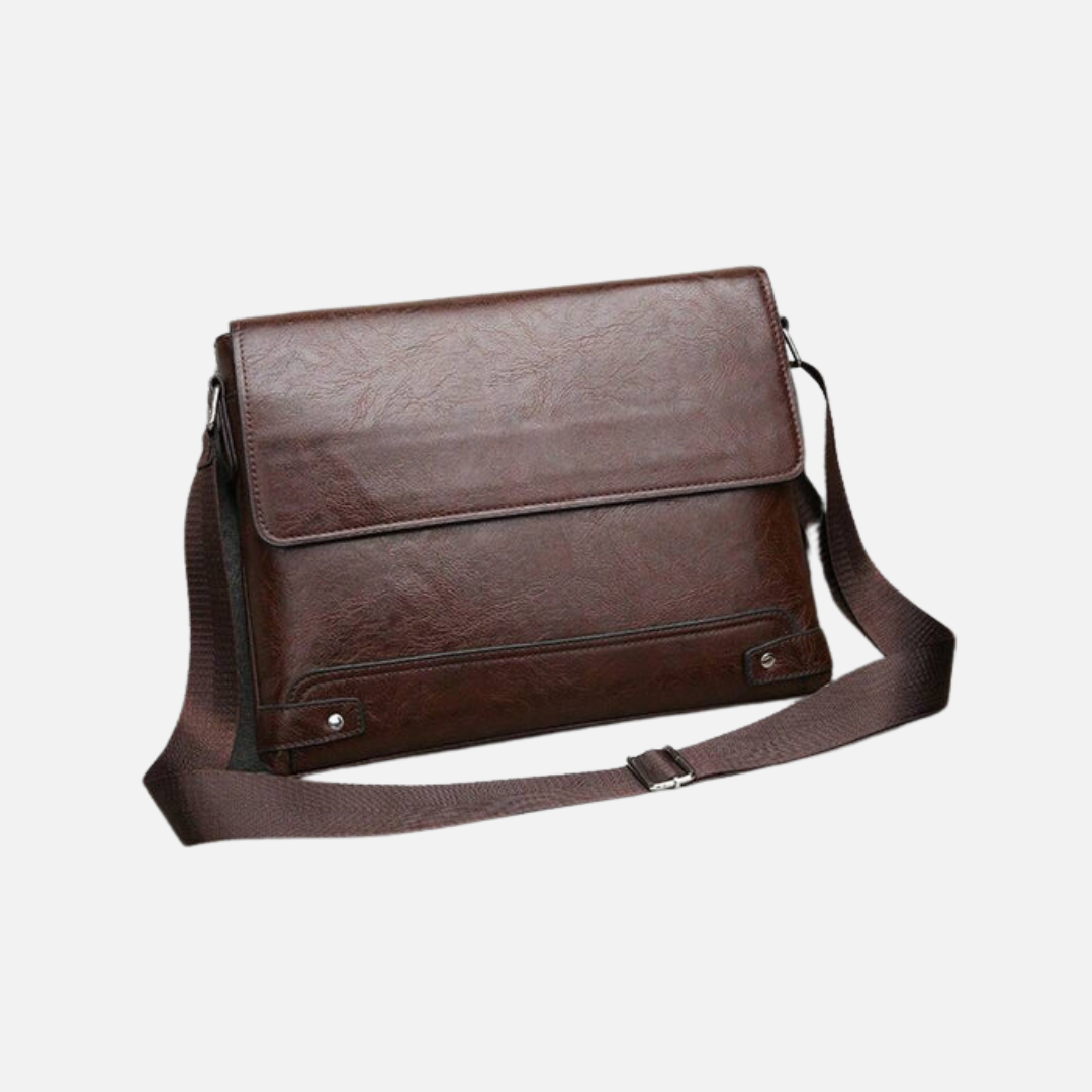 Bolsa de Ombro em Couro Genuino - Business Men