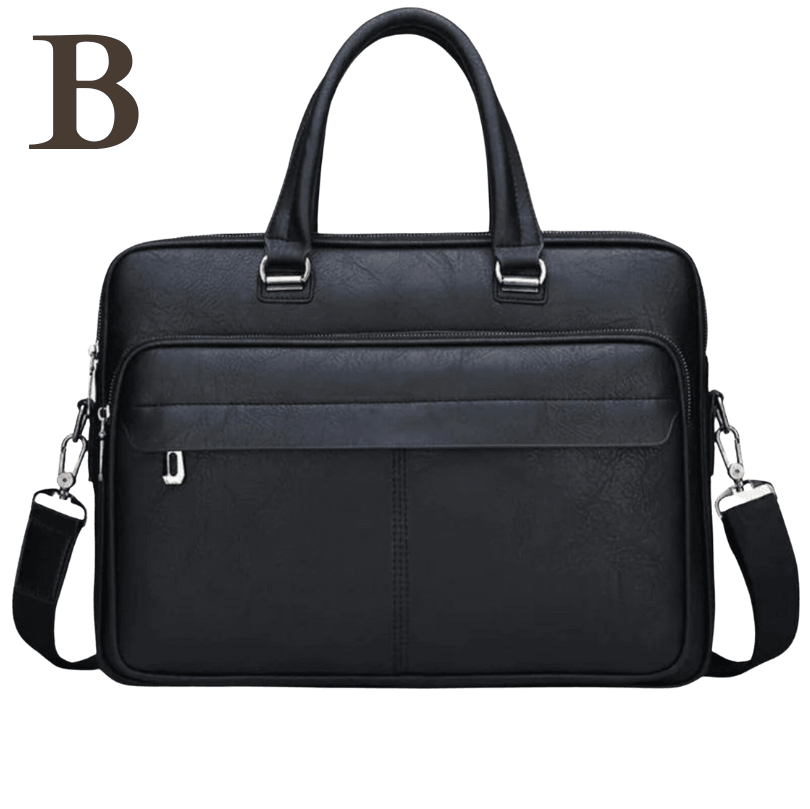 Bolsa de Ombro Masculina em Couro Genuíno - Baumer
