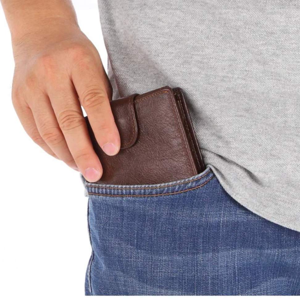 Carteira Masculina em Couro Genuino - Hermez Milen