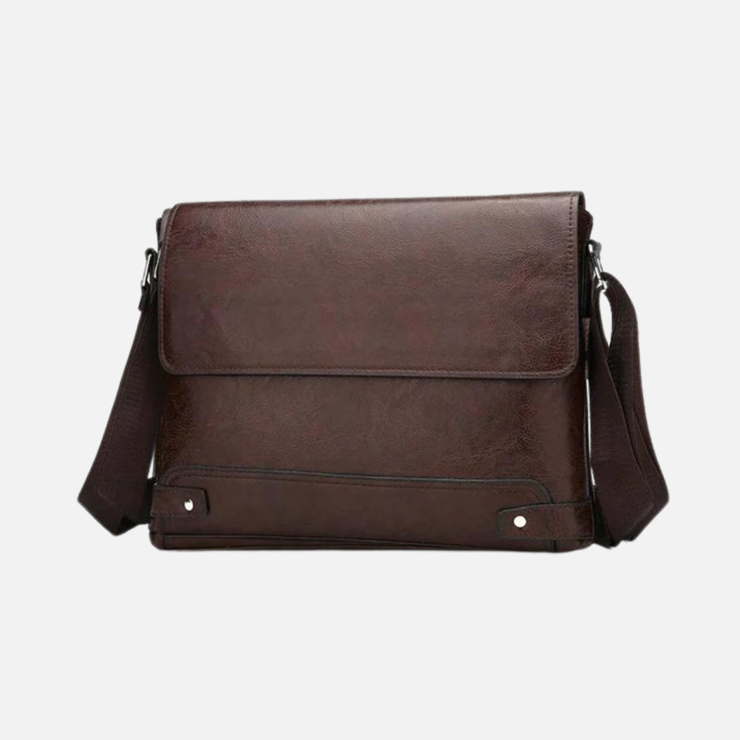 Bolsa de Ombro em Couro Genuino - Business Men