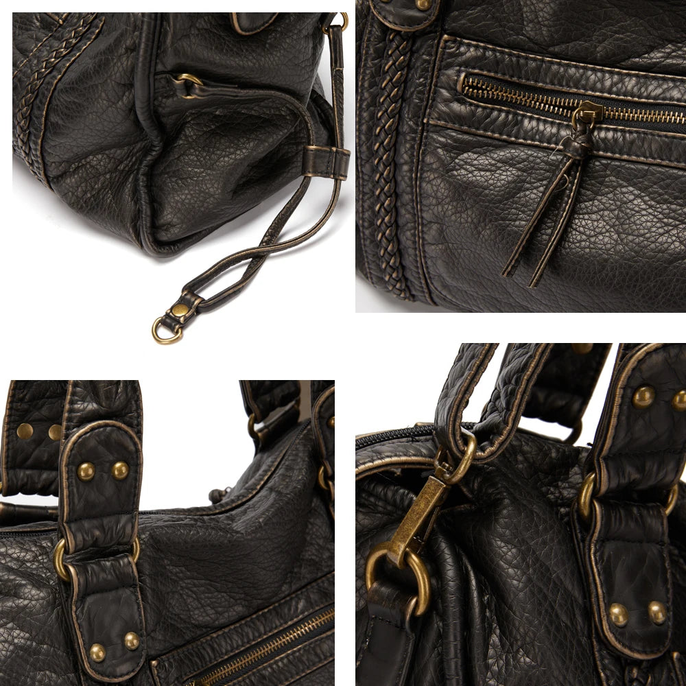Bolsa Feminina em Couro Genuino - Vintage Serena