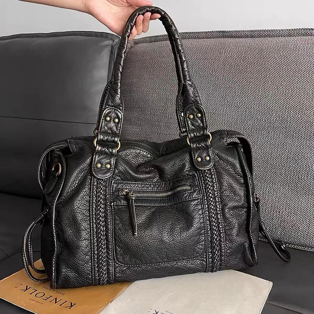 Bolsa Feminina em Couro Genuino - Vintage Serena