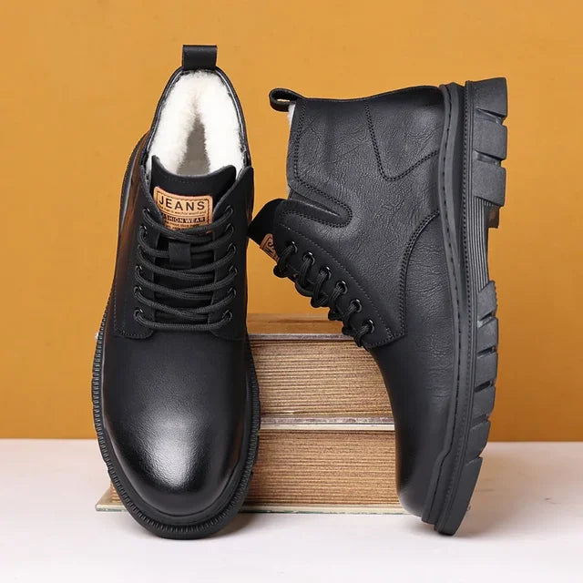 Bota Masculina de Inverno em Couro Genuino - Luiz Armen