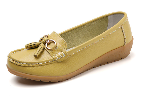 Mocassim Feminino em Couro Genuino - Free Classic