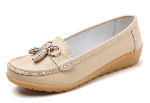 Mocassim Feminino em Couro Genuino - Free Classic