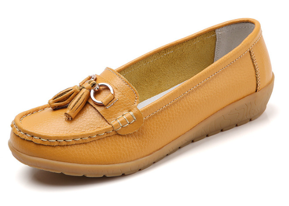 Mocassim Feminino em Couro Genuino - Free Classic