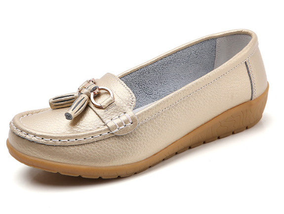 Mocassim Feminino em Couro Genuino - Free Classic
