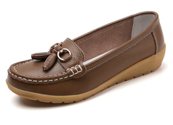 Mocassim Feminino em Couro Genuino - Free Classic