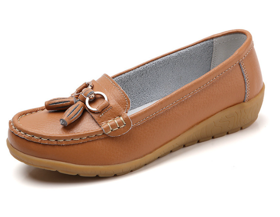 Mocassim Feminino em Couro Genuino - Free Classic