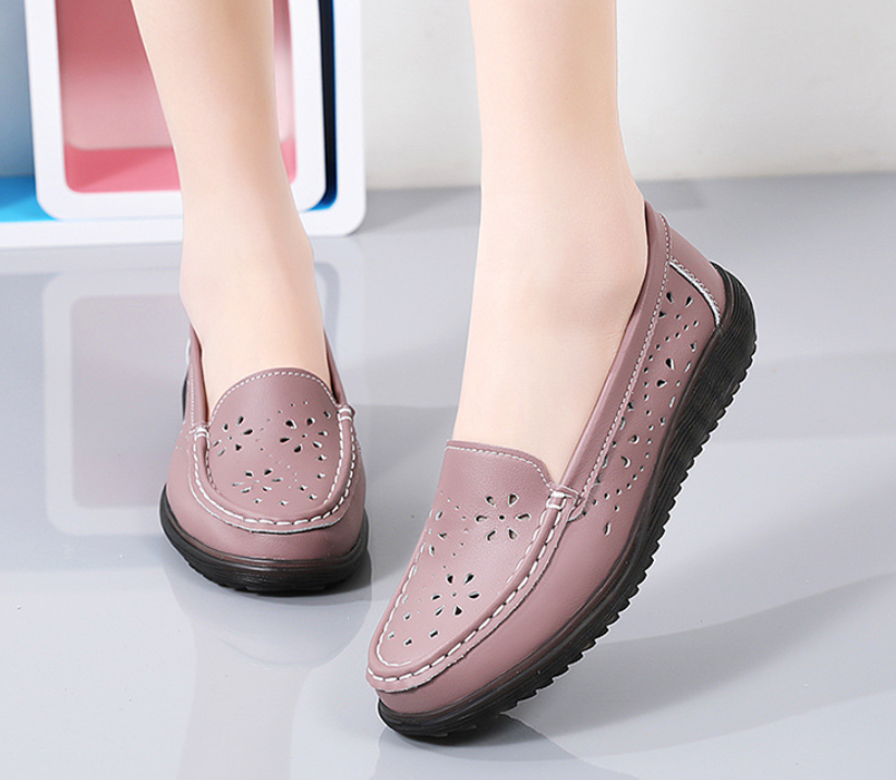 Mocassim Feminino em Couro Genuino - Ayala Premium