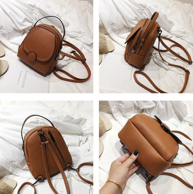 Mochila Feminina em Couro Genuino - Felyciia Premium
