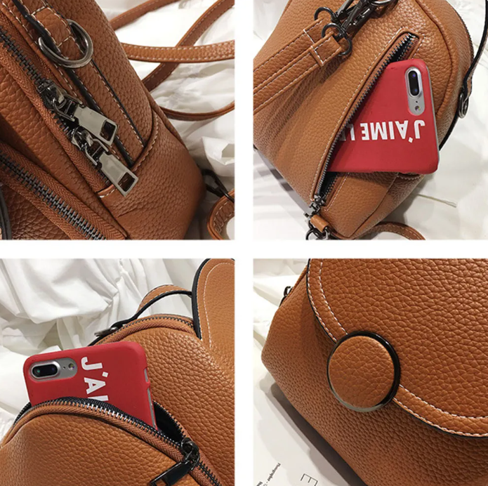 Mochila Feminina em Couro Genuino - Felyciia Premium