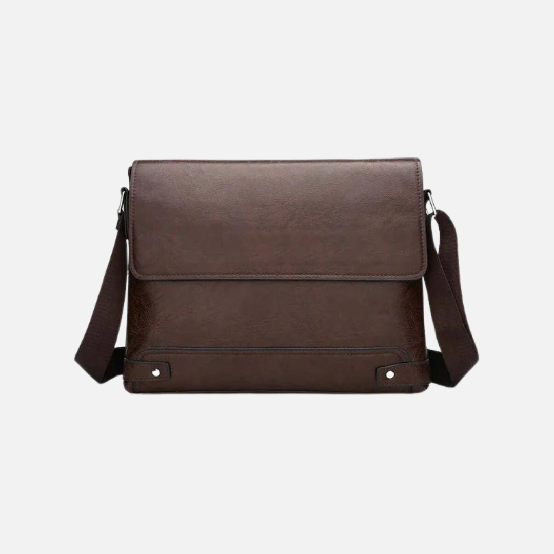 Bolsa de Ombro em Couro Genuino - Business Men