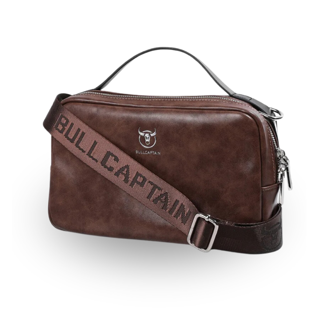 Bolsa de Ombro em Couro Legítimo - Bull Captain