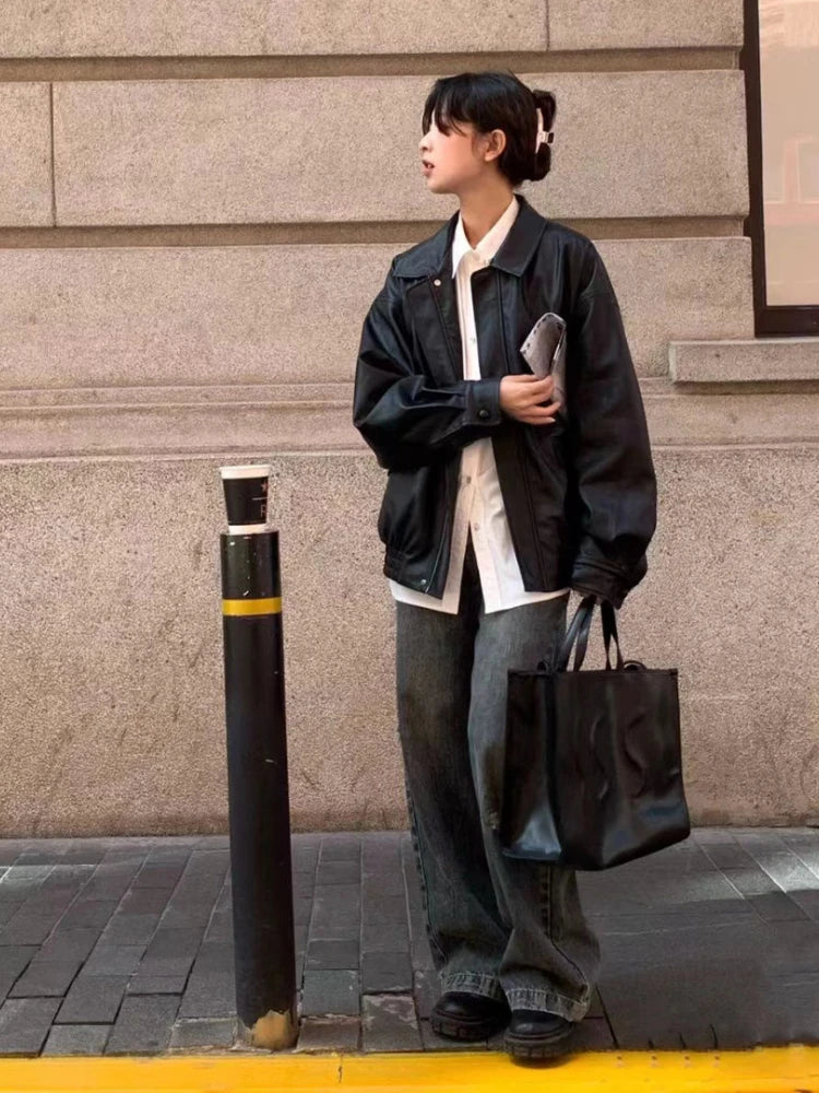 Jaqueta Feminina em Couro Genuino - Premium Style