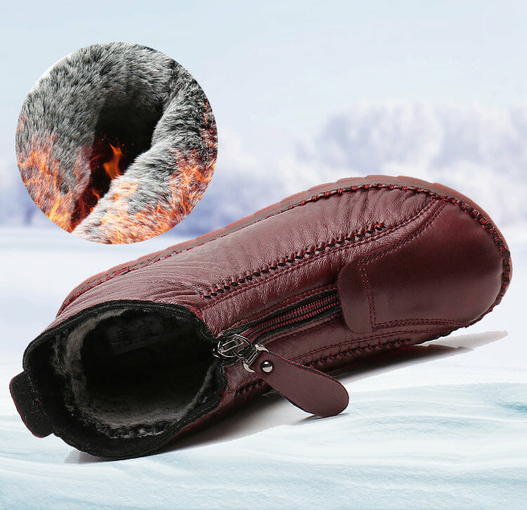 Bota Feminina em Couro Genuino - Sandra Jasmine