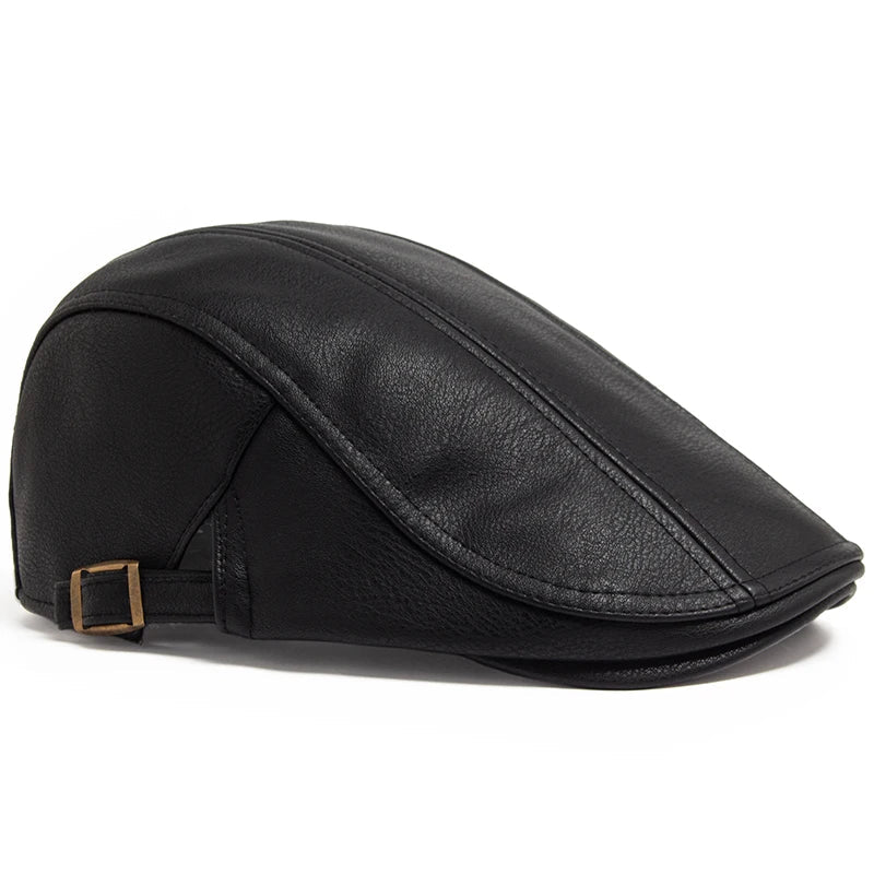 Boina Masculina em Couro Genuino - Theron