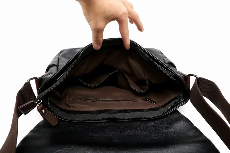 Bolsa Masculina em Couro Genuino - Vitange Premium