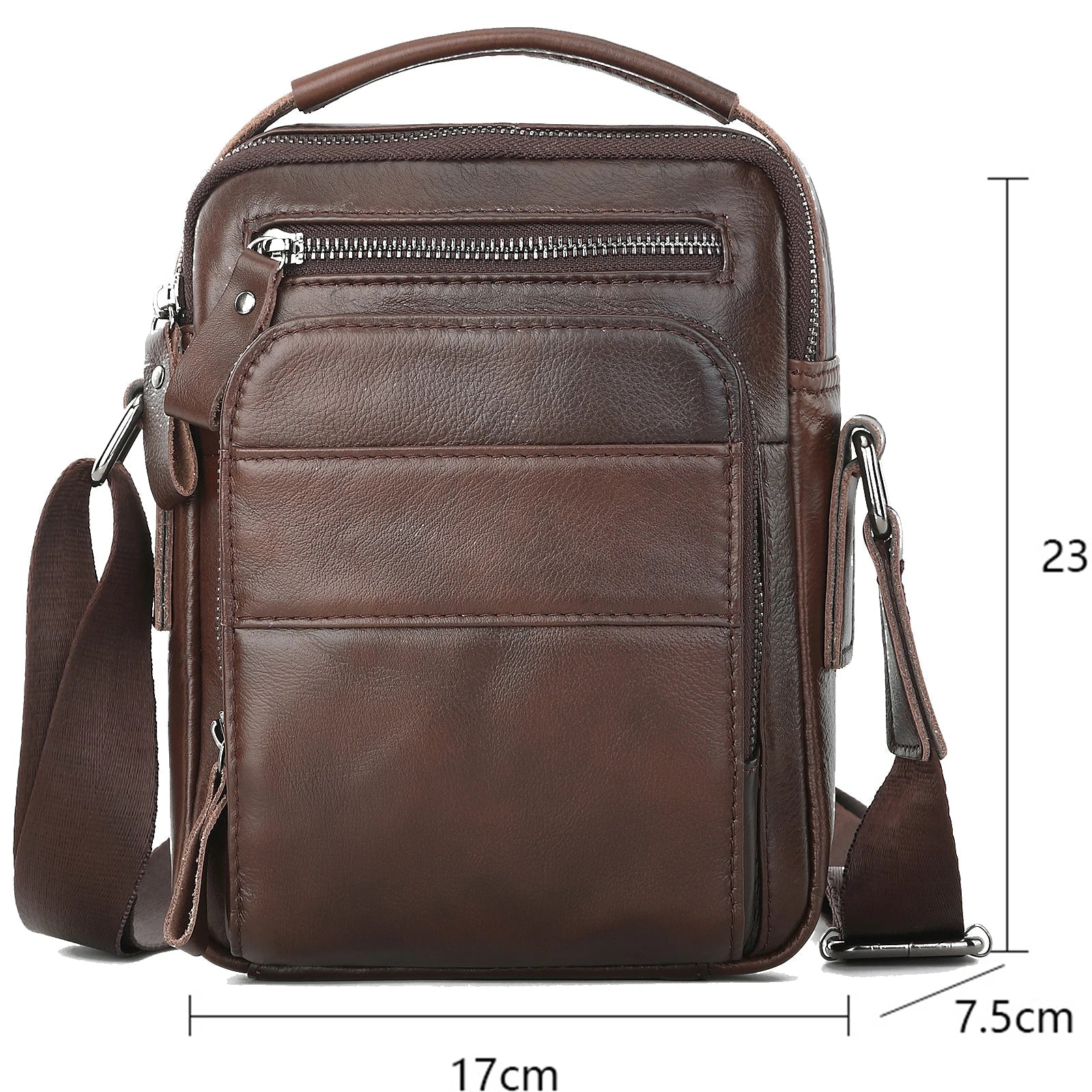 Bolsa de Ombro em Couro Genuino - Genuine Premium