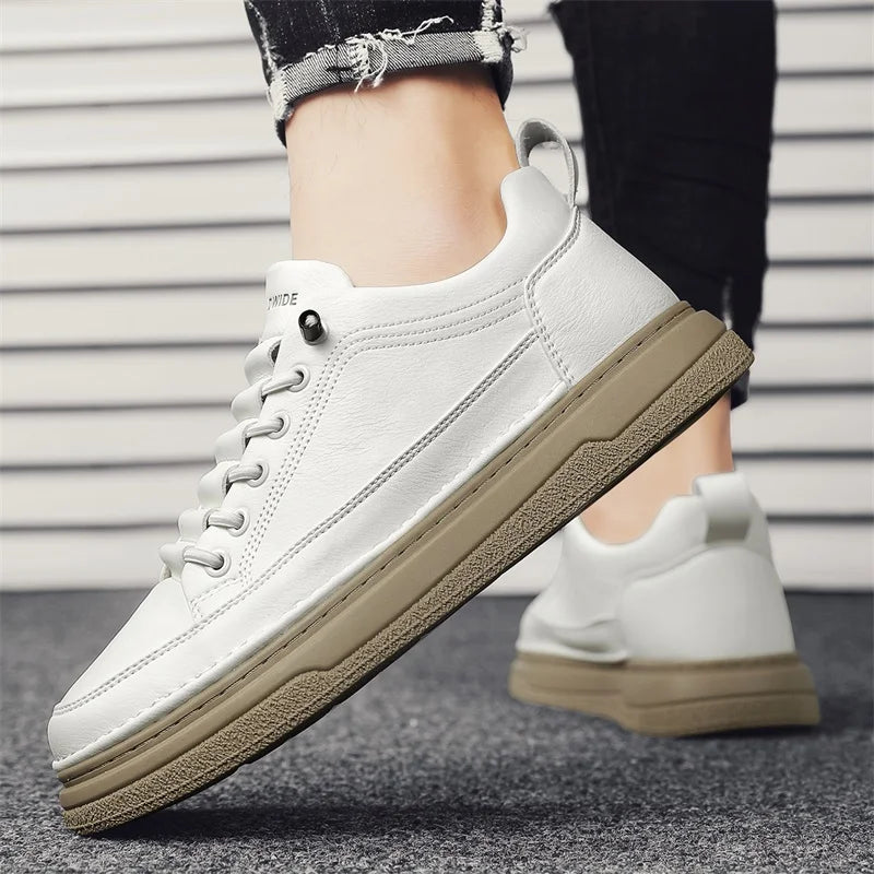 Tênis Masculino Casual em Couro Genuino - Estevan Erican