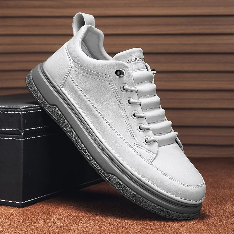 Tênis Masculino Casual em Couro Genuino - Estevan Erican