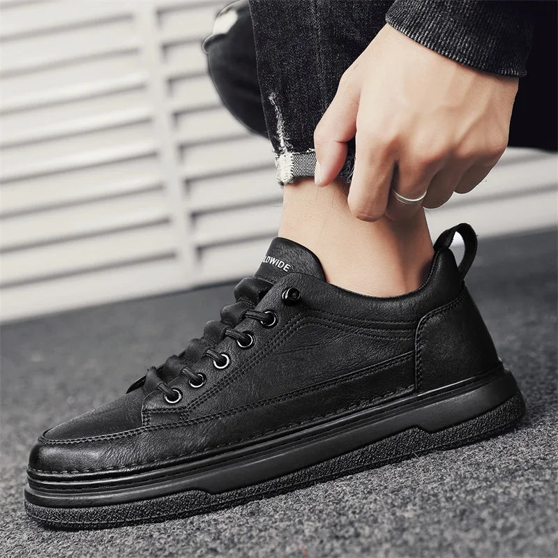 Tênis Masculino Casual em Couro Genuino - Estevan Erican