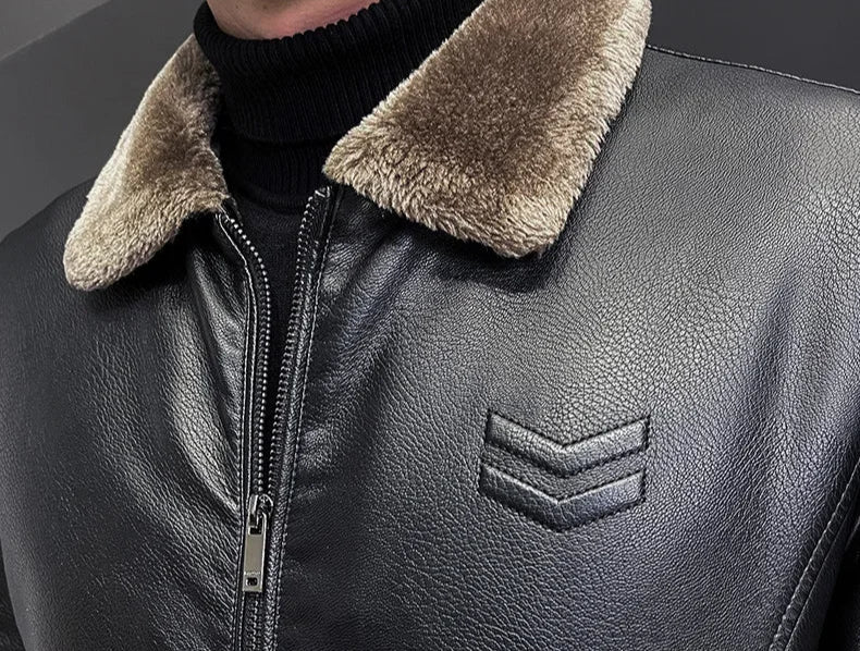 Jaqueta Masculina em Couro Genuíno - Borghese