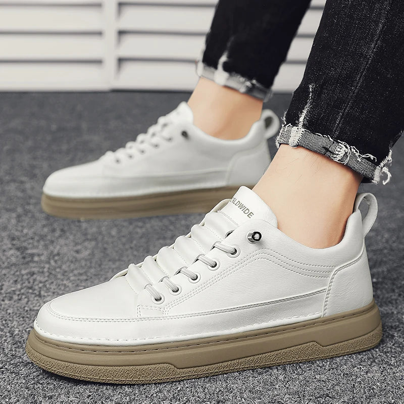 Tênis Masculino Casual em Couro Genuino - Estevan Erican