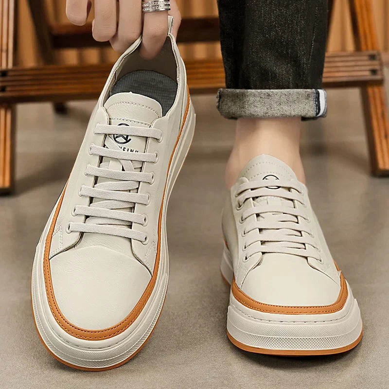 Tênis Masculino em Couro Genuíno - Miller Cooper