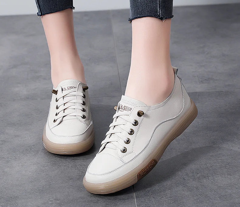 Tênis Feminino em Couro Genuino - Queralt
