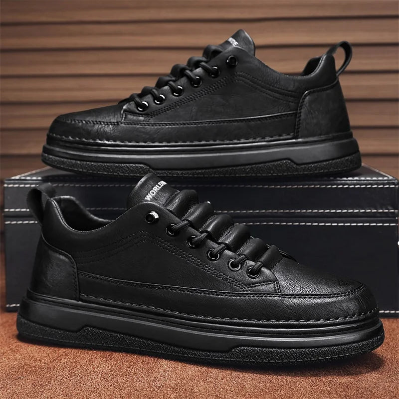 Tênis Masculino Casual em Couro Genuino - Estevan Erican