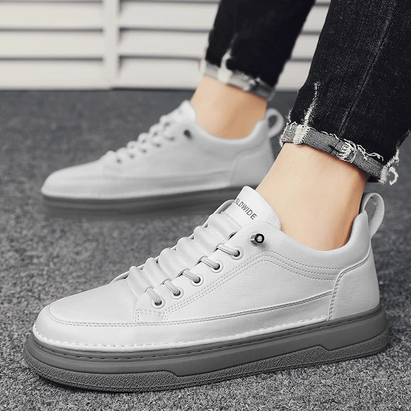 Tênis Masculino Casual em Couro Genuino - Estevan Erican