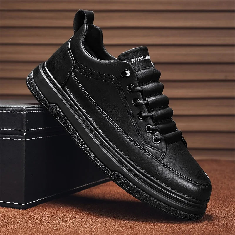 Tênis Masculino Casual em Couro Genuino - Estevan Erican