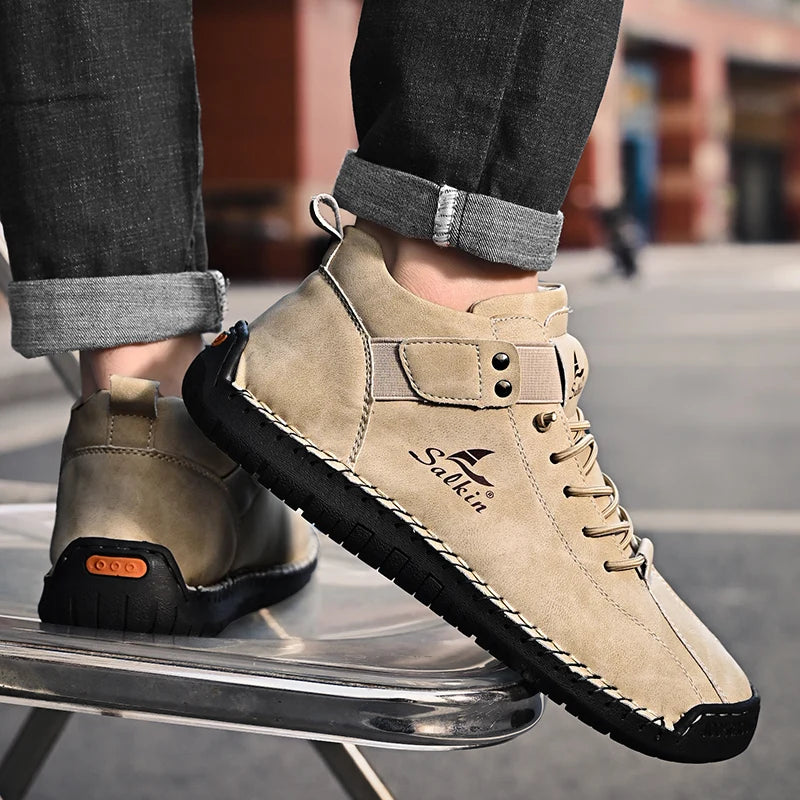 Bota Masculina em Couro Genuíno - Duncan