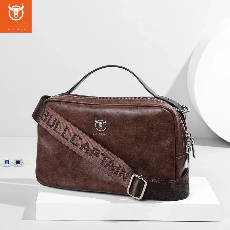 Bolsa de Ombro em Couro Legítimo - Bull Captain