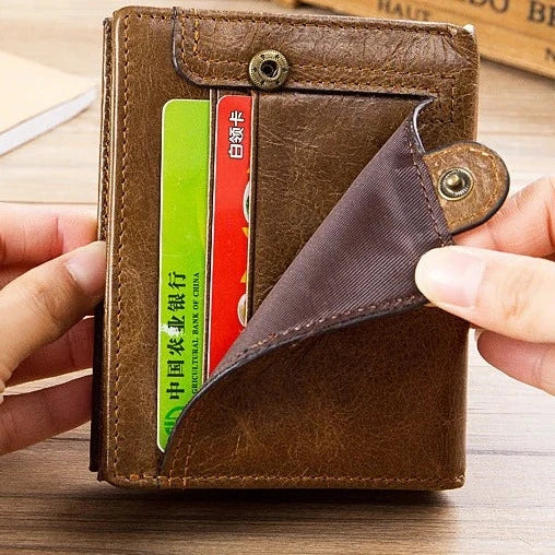 Carteira Masculina em Couro Genuíno - Ferruci Premium