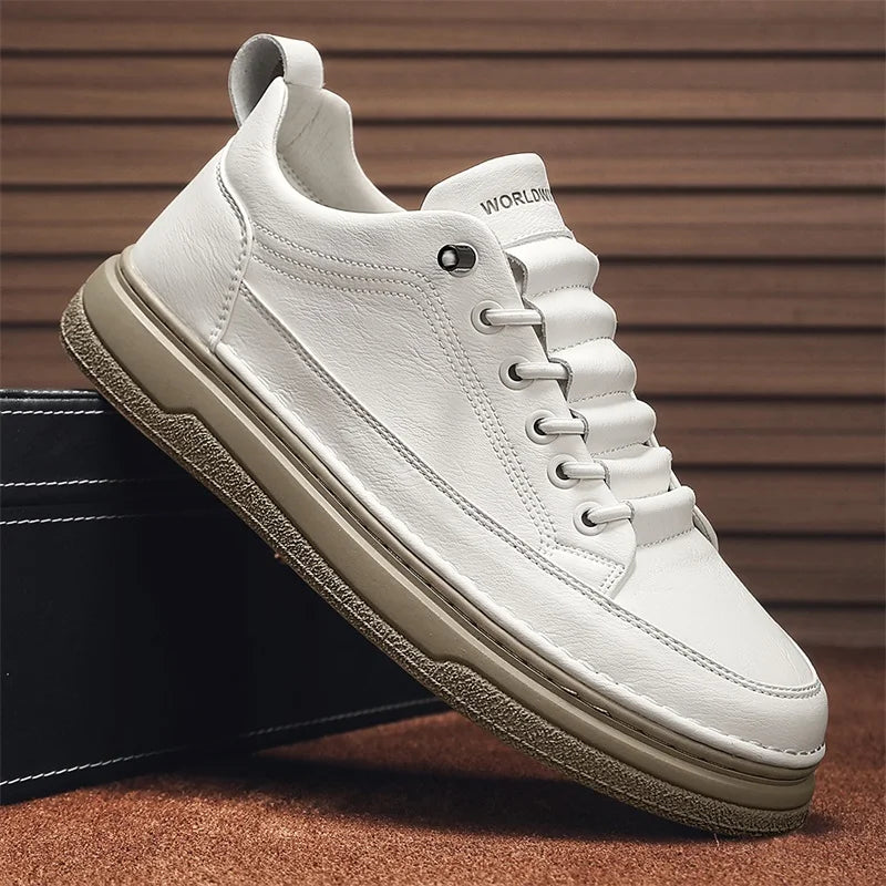 Tênis Masculino Casual em Couro Genuino - Estevan Erican