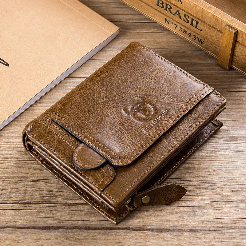 Carteira Masculina em Couro Genuíno - Ferruci Premium