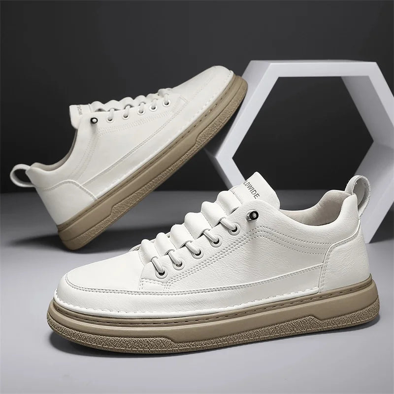 Tênis Masculino Casual em Couro Genuino - Estevan Erican