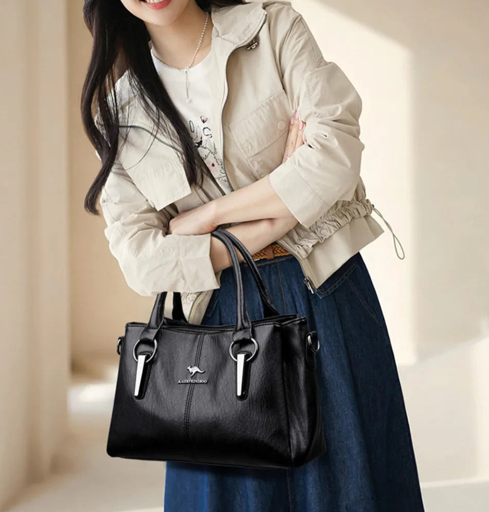 Bolsa Feminina de Couro Genuíno - Aura Legrand