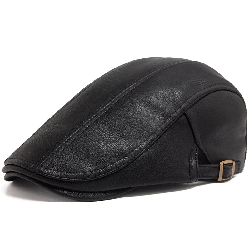 Boina Masculina em Couro Genuino - Theron