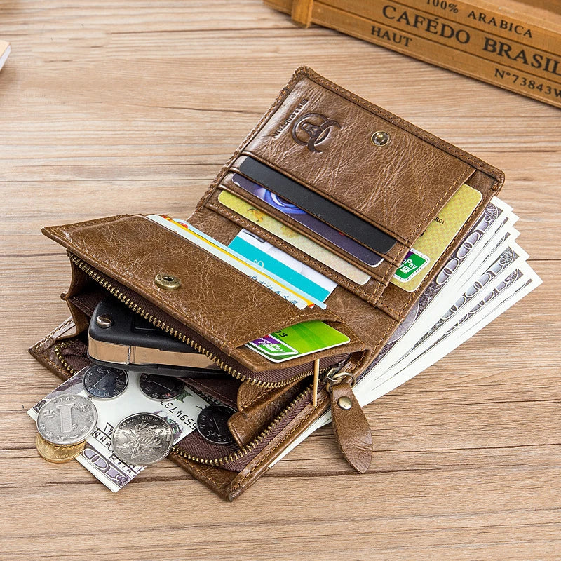 Carteira Masculina em Couro Genuíno - Ferruci Premium