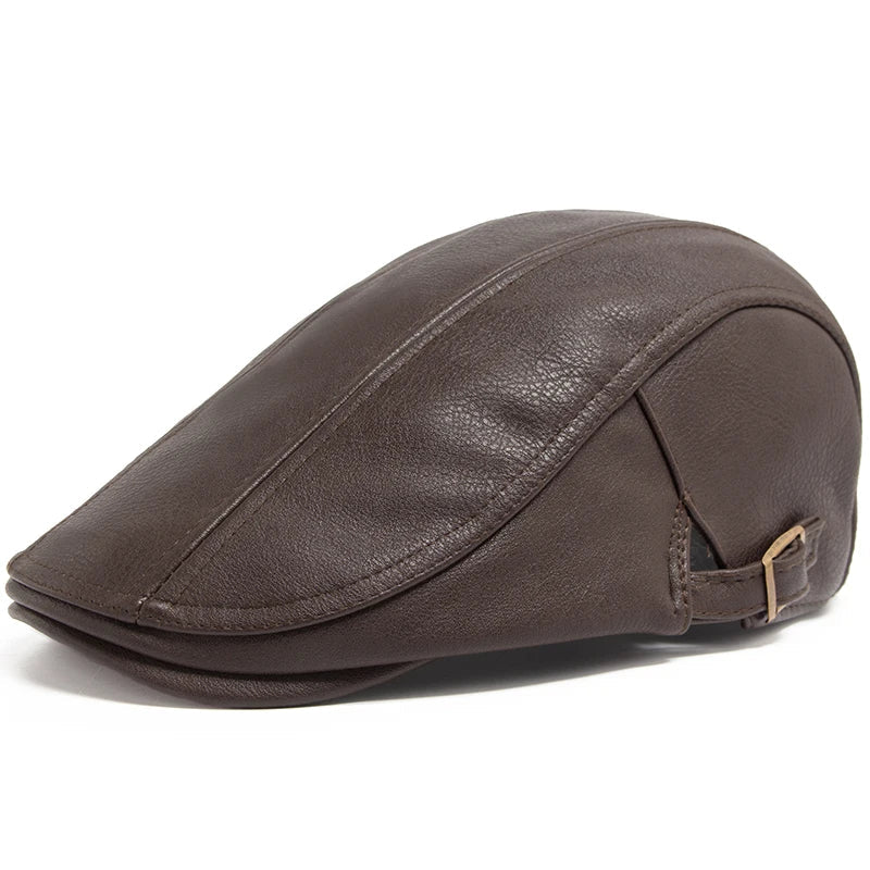 Boina Masculina em Couro Genuino - Theron