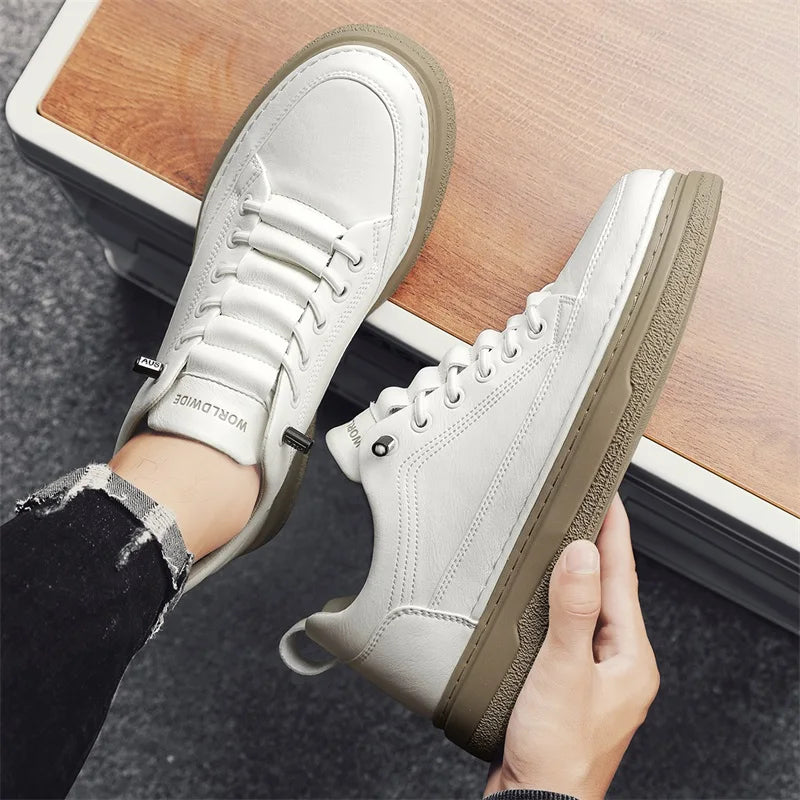 Tênis Masculino Casual em Couro Genuino - Estevan Erican