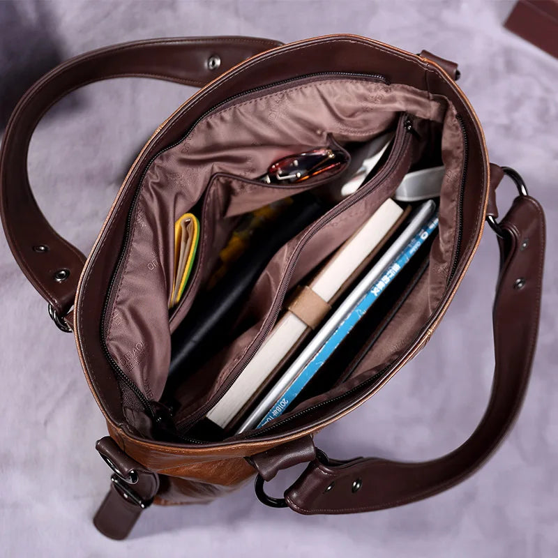 Bolsa Feminina em Couro Genuino - Juvenil Vintage