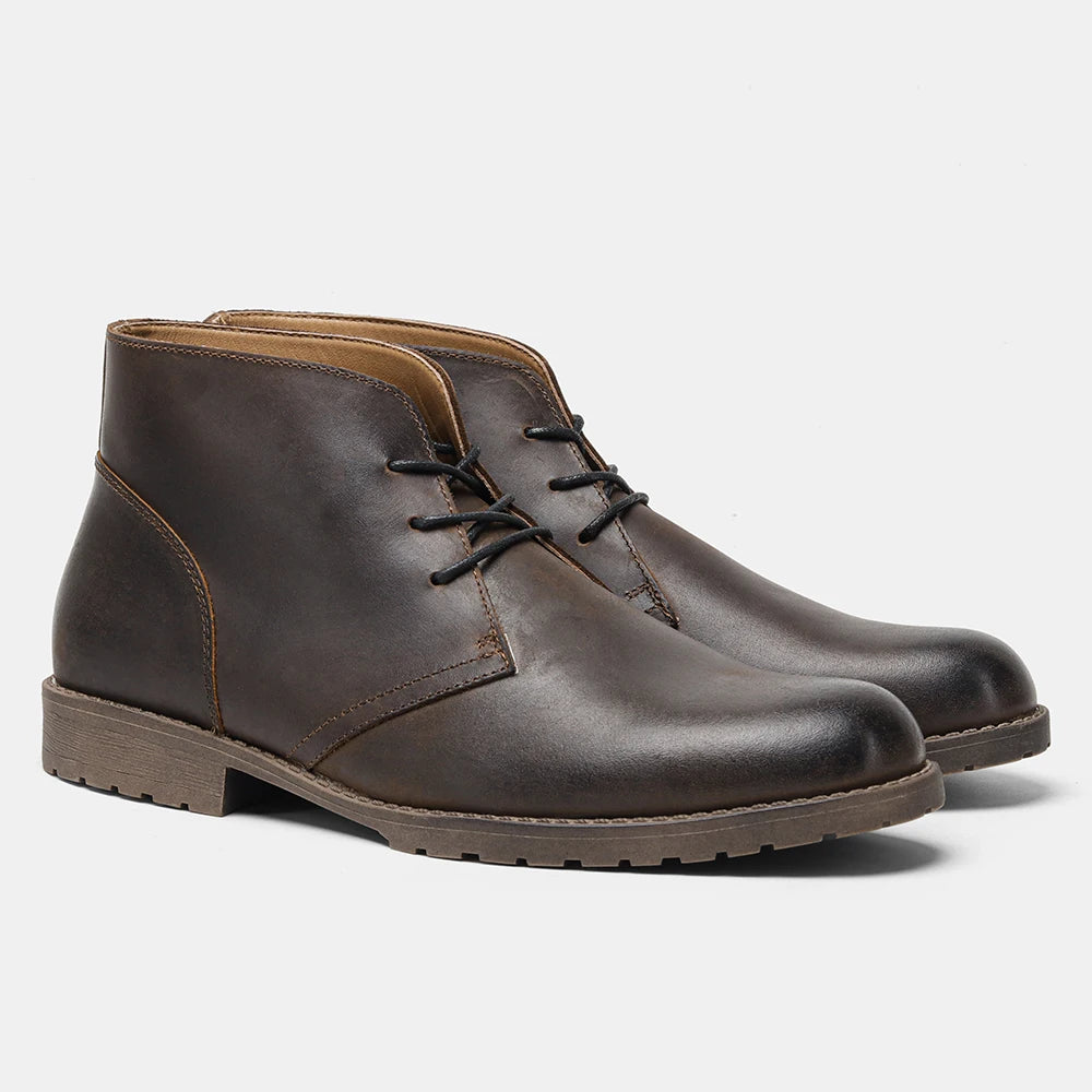Bota Masculina em Couro Genuino - Jeff Jed