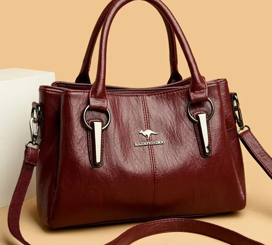 Bolsa Feminina de Couro Genuíno - Aura Legrand
