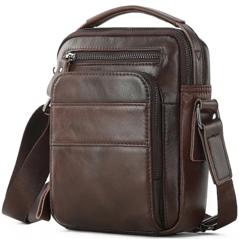 Bolsa de Ombro em Couro Genuino - Genuine Premium